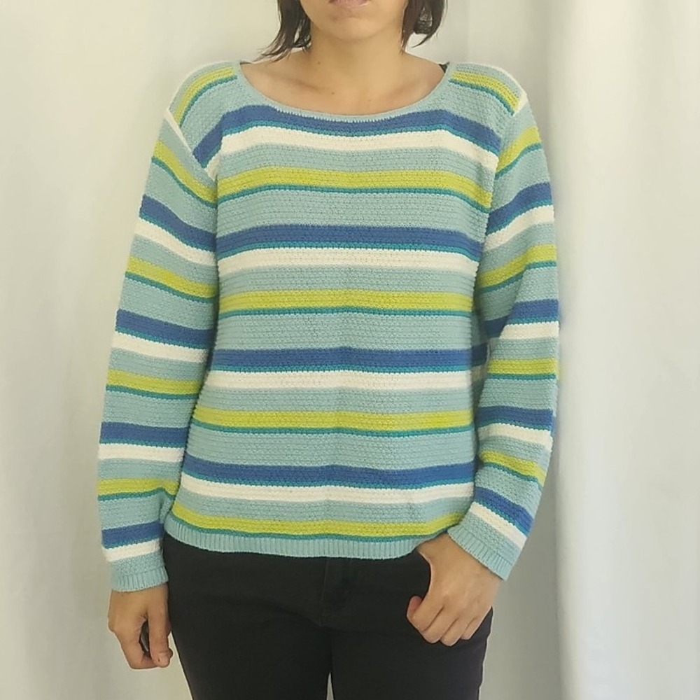 Y2K‎ Blue Striped Sweater
